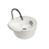 Luxury Salon Spa Pedicure Sink -White Round Porcelain Foot Spa Bowl With Drain